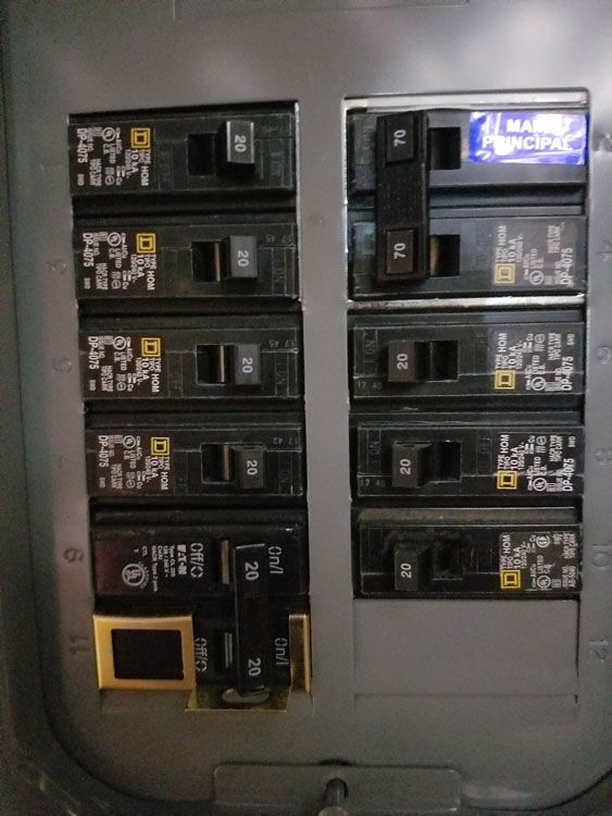 Breaker panel fix