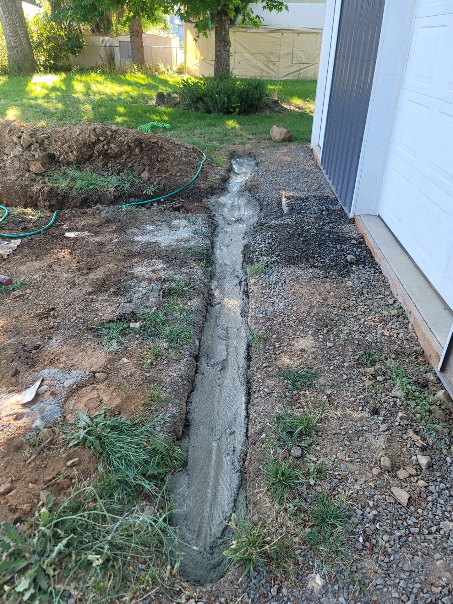 Trenching conduit Electrical